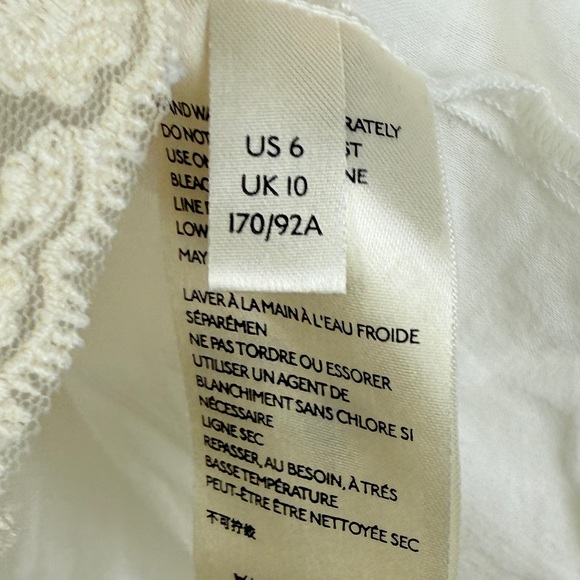 Maeve Anthropologie Ivory Lace Boho Blouse Romantic Cottagecore Feminine - Picture 10 of 11